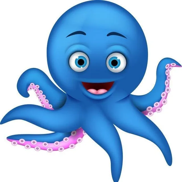 Mascota pulpo de Hostingmultiple